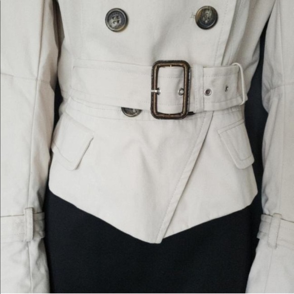 BCBG MAXAZRIA Vapor Short Trench Coat - Picture 9 of 10
